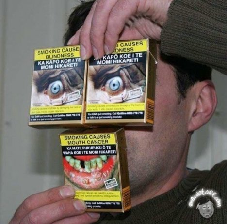 Anti smoking cigarettes boxes