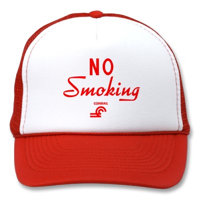 Conrail No Smoking Sign hat