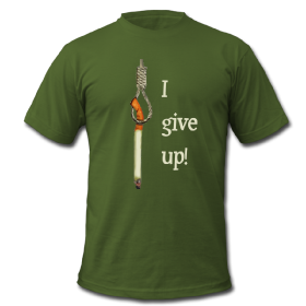 I give up smoking tee shirt