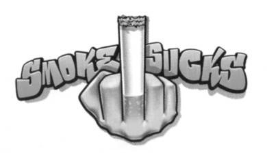 Smoke sucks - middle finger