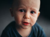 Sad looking baby